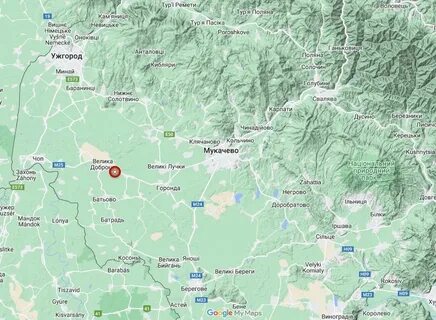 Закарпатье на карте