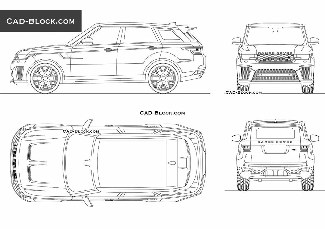 Размер рендж ровер спорт. Range Rover Sport 2 габариты. Range Rover Sport чертеж. Land Rover range Rover чертеж. Range Rover Sport 2006 чертежи.