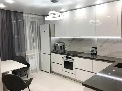 Белая кухня в интерьере фото