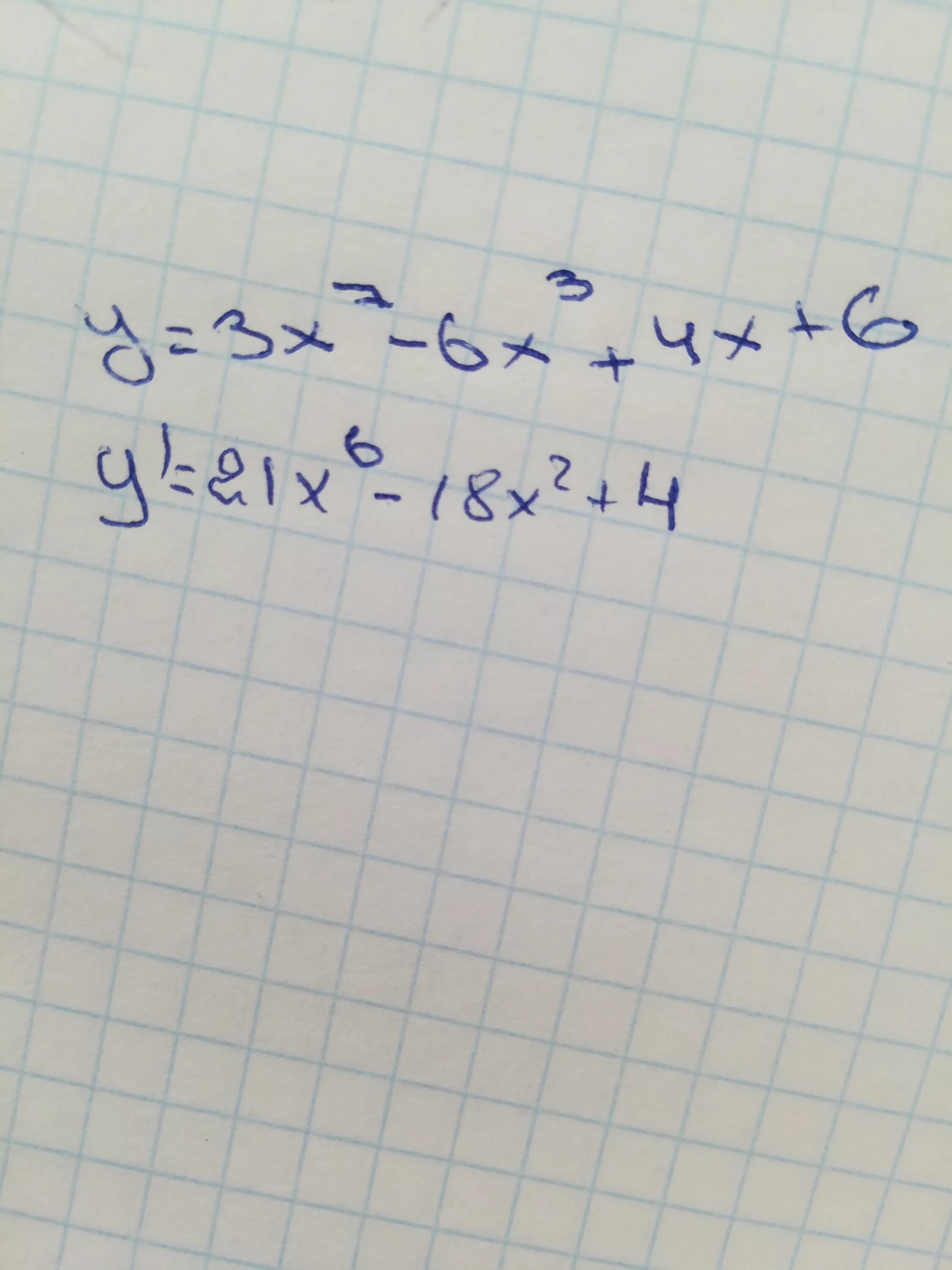 Производная y=7/x^6. Y=-3/X+7x производная функции. Вычислить производную y=7x-³. Y x3+x-6 производная.