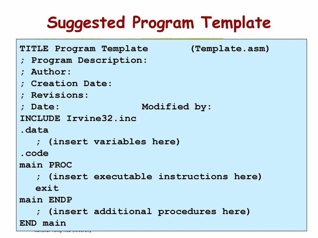 Programs and data to be. Assembly language commands. include assembler. symbolic optimal assembly program.