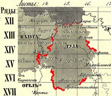 Уезды тульской губернии