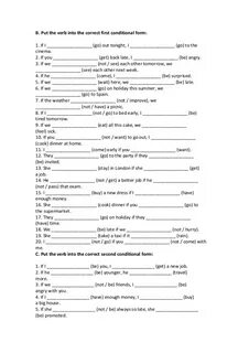 Zero conditional exercises