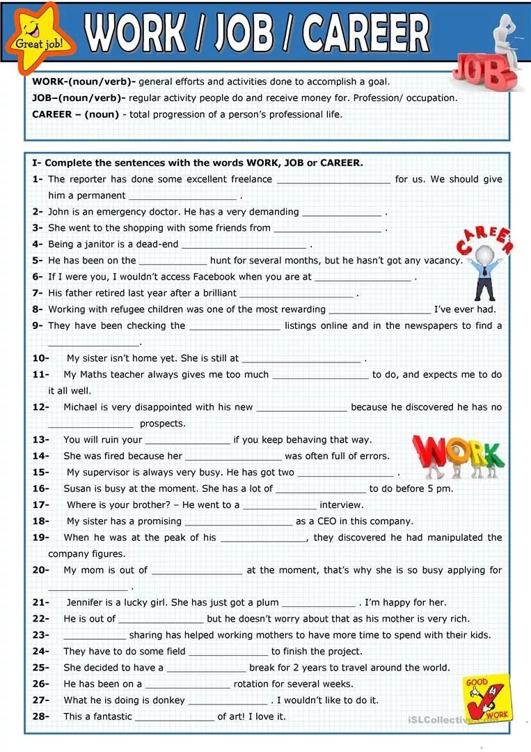 Work job career. Job offer Worksheet. Jobs упражнения. Worksheets about jobs.