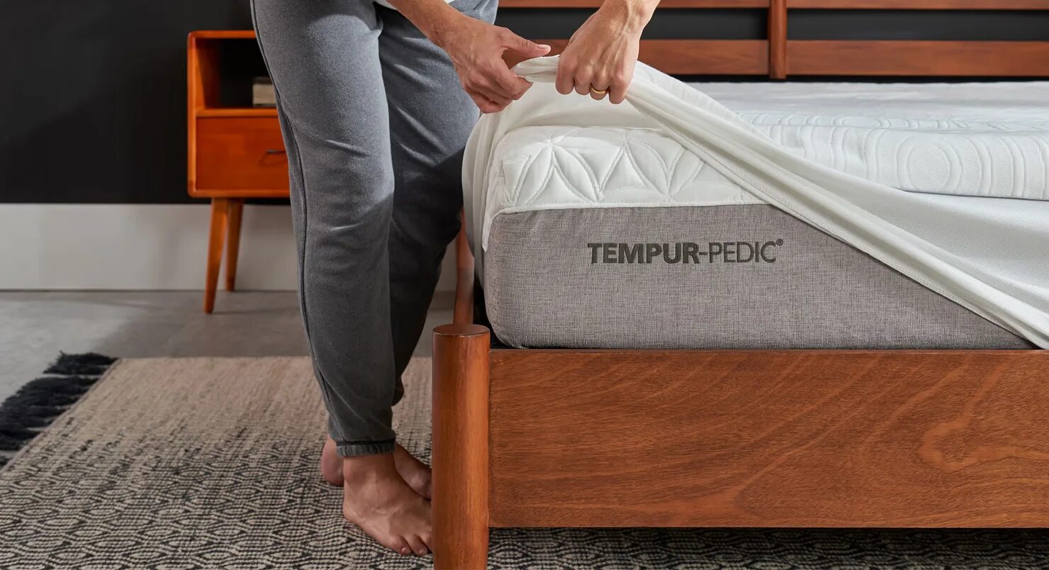 Чехол для матраса Tempur. Mattress Protector. Кровать Tempur. Чехол на матрас кровати. Можно стирать наматрасники