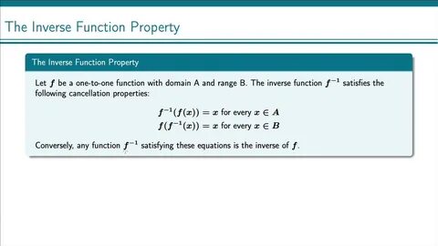 Function properties