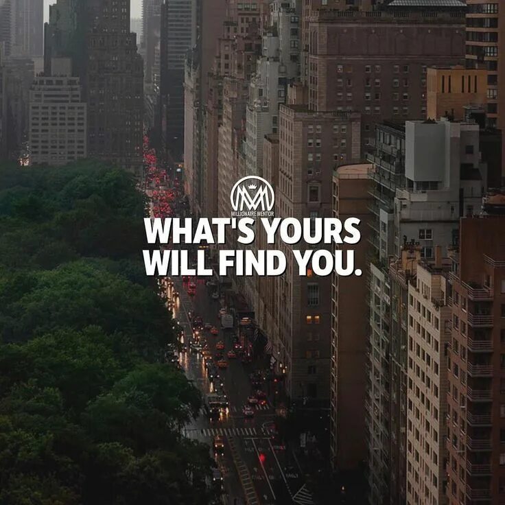 You will not find me. Find you.