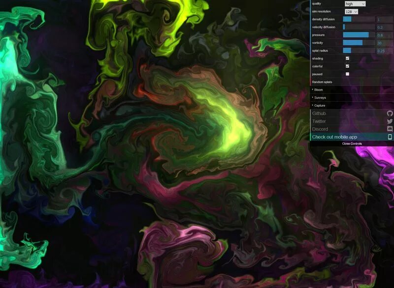 Fluid Simulation исходный код. WEBGL code. Geeks 3d. All Types of Lights in WEBGL.