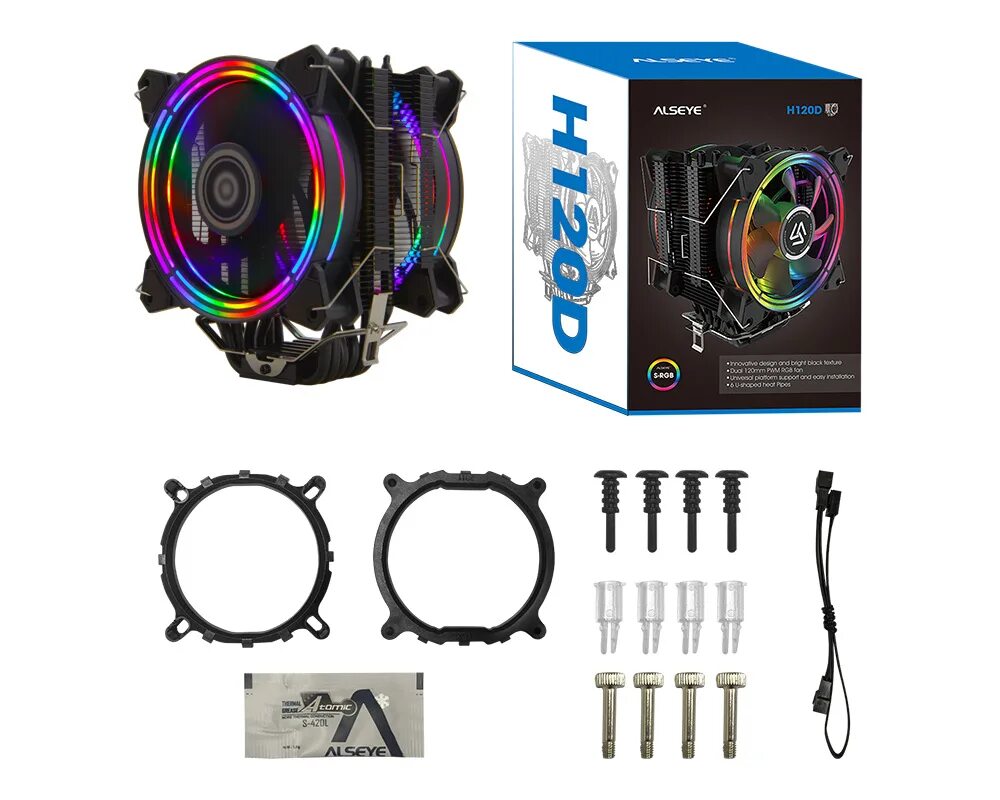 Alseye купить. Кулер ALSEYE h120d RGB. Кулер для процессора ALSEYE h120d. Вентилятор для CPU ALSEYE h120d Universal. Башенный кулер ALSEYE h120d.