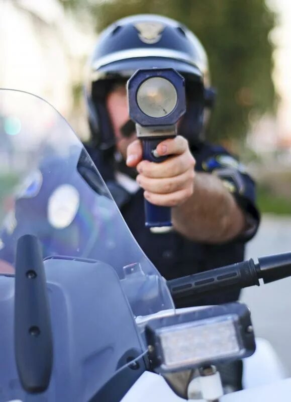Policeman speed up
