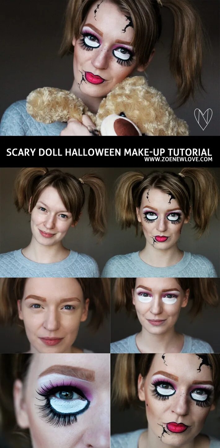 Girl python makeup tutorial. Tutorial макияжа на хэллоуин кукла. покажи туториал на хэллоуин. макияж кукла мужчина на хэллоуин с открытым ртом.