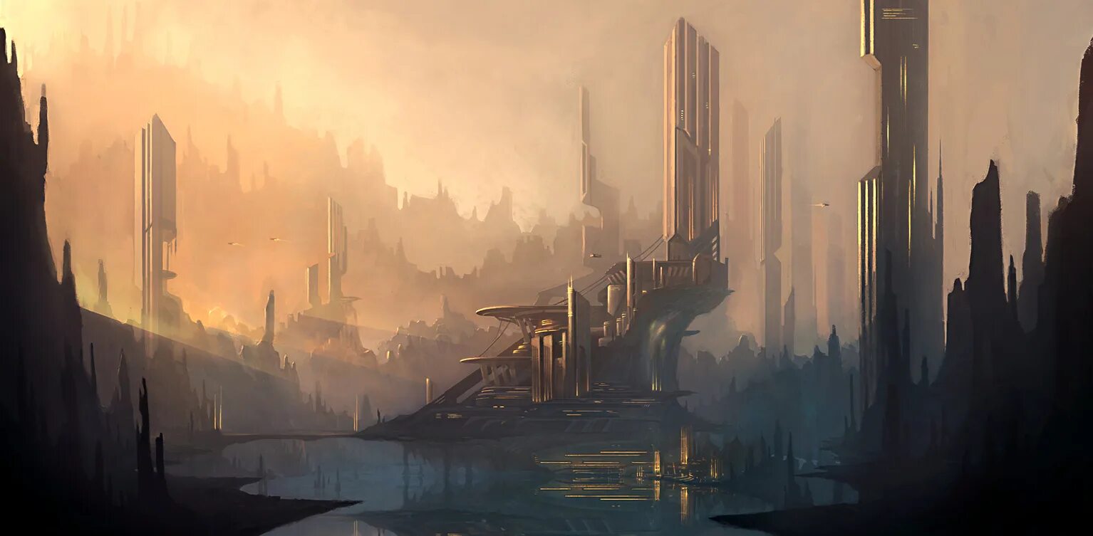 Sci fi city небоскребы. Cyberpunk 2077 art город. Футуризм киберпанк. Киберпанк 2077 неофутуризм. Мост будущего арт.