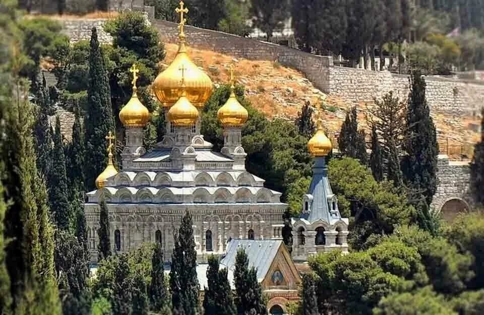 Самый крупный православный монастырь. Монастырь Марии Магдалины в Иерусалиме. Церковь Марии Магдалины в Иерусалиме. Иерусалим Гефсимания монастырь Марии Магдалины. Храм Марии Магдалины в Гефсимании.