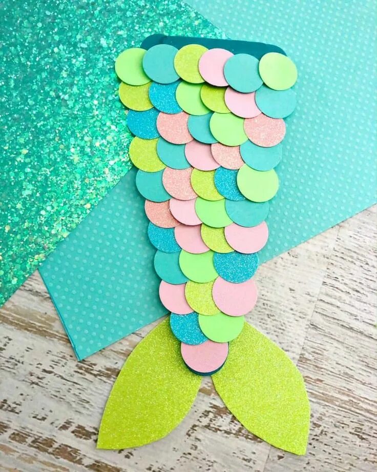 Easy craft. Summer Craft for Kids. Easy Crafts for Kids. Mermaid Craft. Easy Summer Craft for Kids.