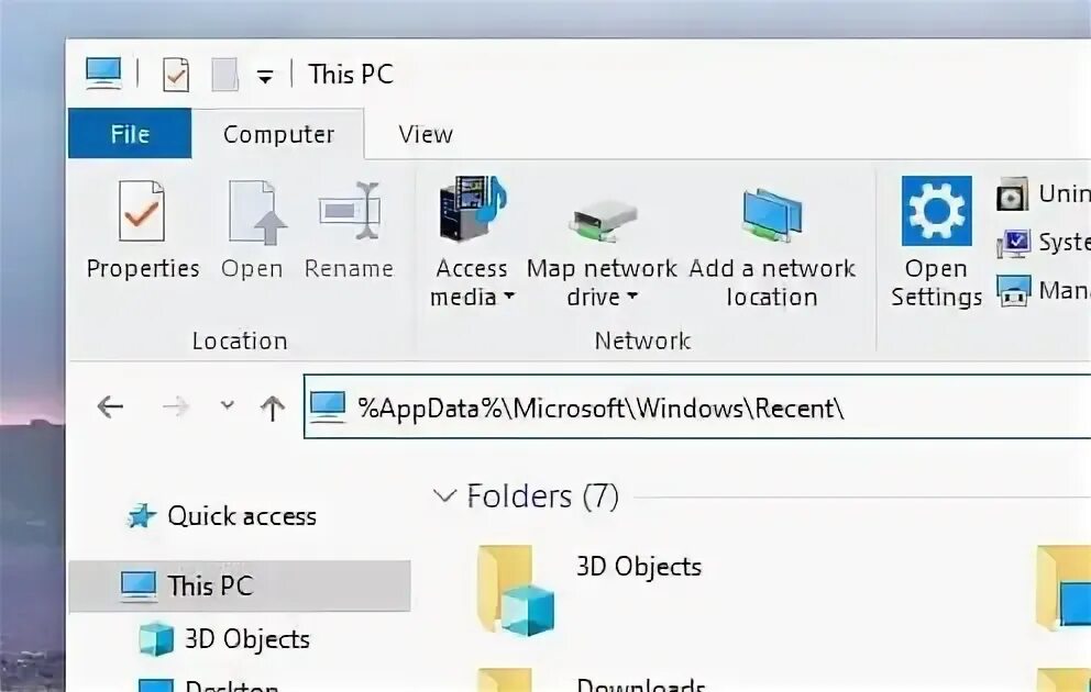 Recent file list. Windows recent files. Recent files Comp. Recent items.
