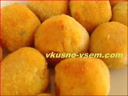 Картофельные шарики из пюре рецепт с фото