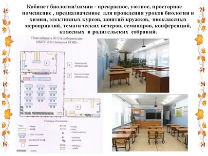 Сложный план описания школьного кабинета