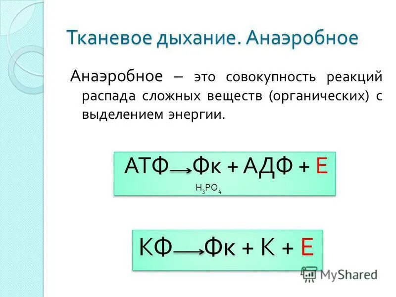 Уравнения реакций распада