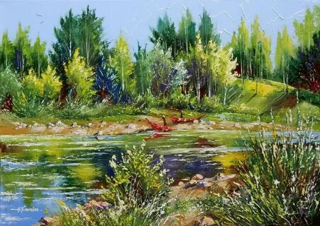 Пейзаж маслом картинки