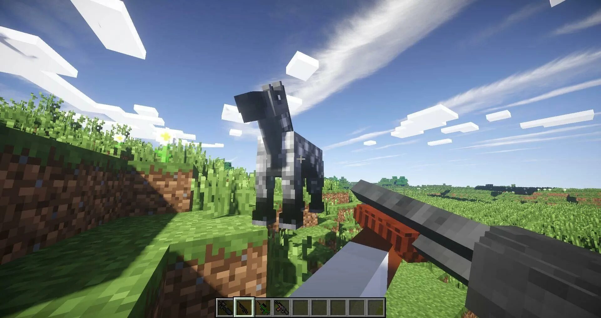 Мод без форджа. Майн pocket edition 1.7.. guns mod 1.12.2. мод на 3д оружие. 3д оружие в майнкрафте.