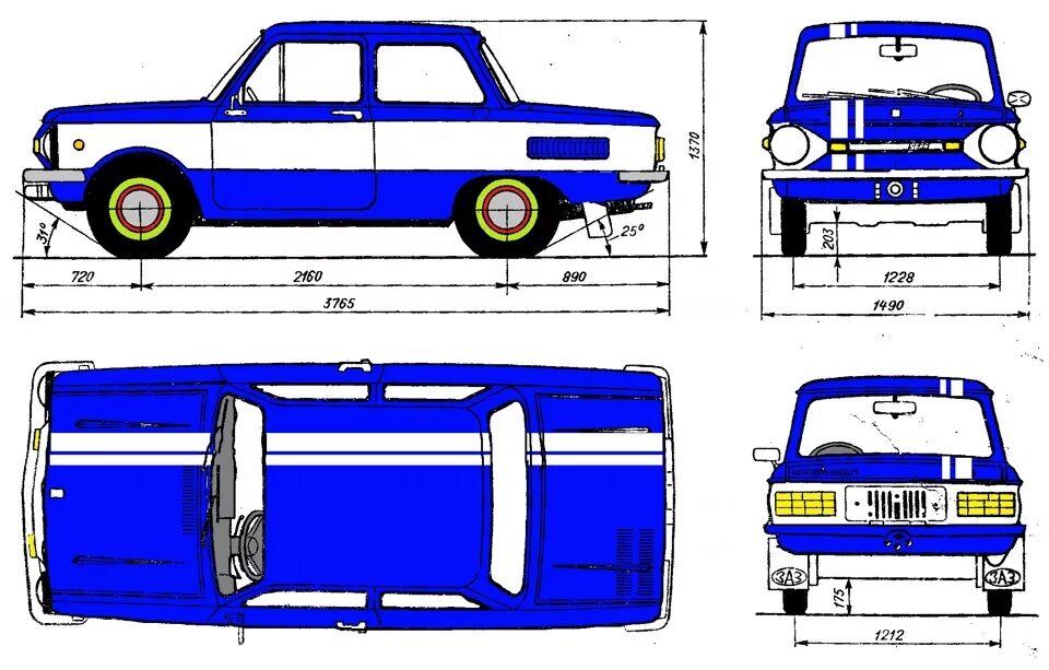 Размеры заз 968. Габариты ЗАЗ 968м. Чертеж машины ЗАЗ 968. ЗАЗ-968м "Запорожец" чертеж. ЗАЗ 968м чертёж.