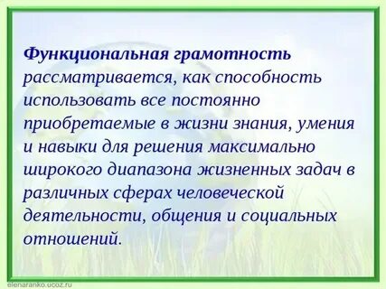 Функциональная грамотность в окружающем мире