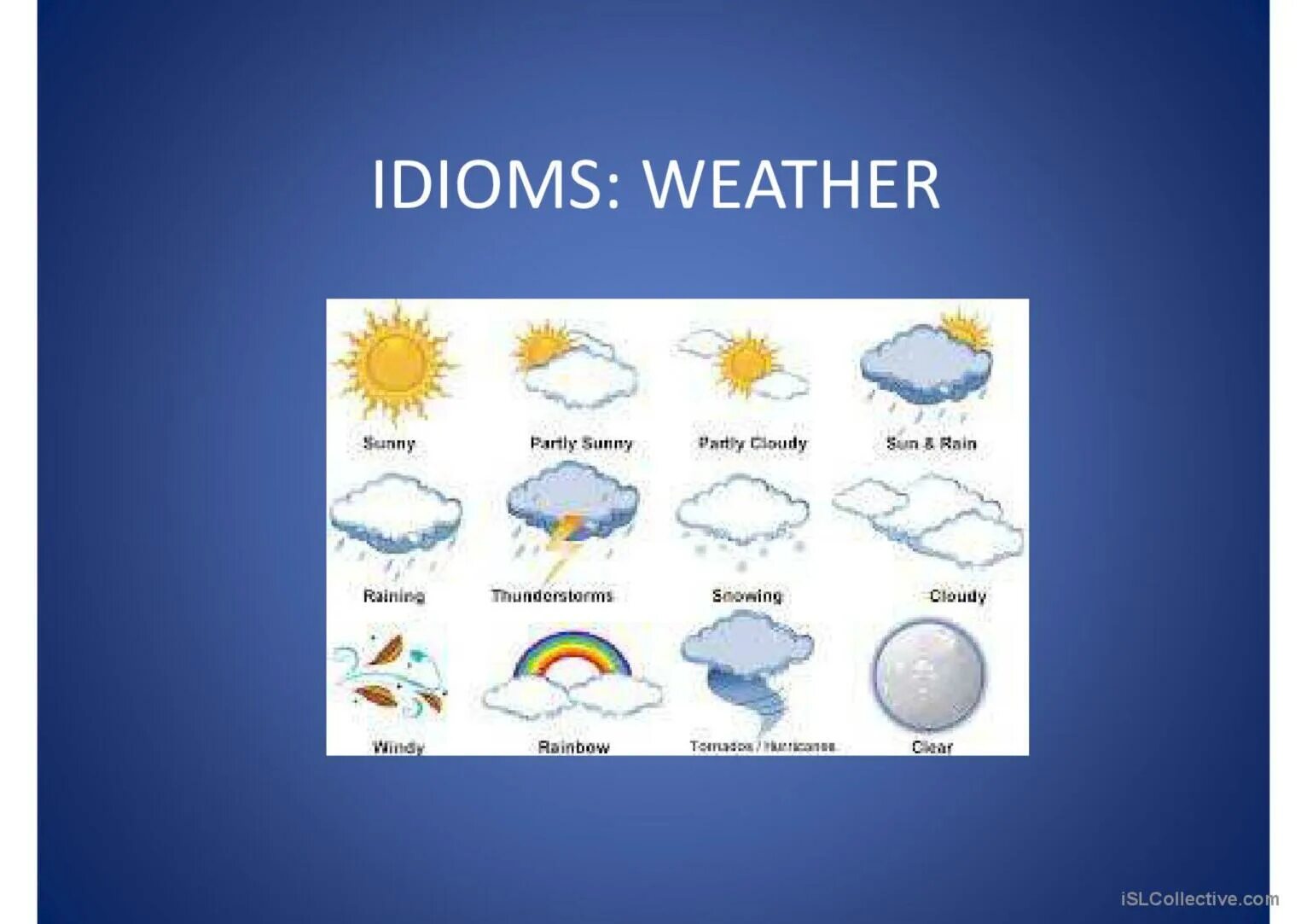 Погода английский песня. Weather idioms. Weather idioms Worksheet. Idioms with weather. Aged by the weather идиома перевод.