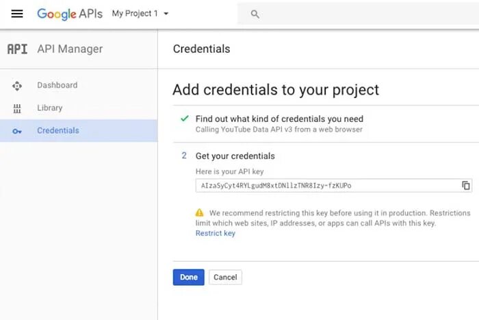 API ключ. Как получить API Key?. Pokey. Youtube API Key.