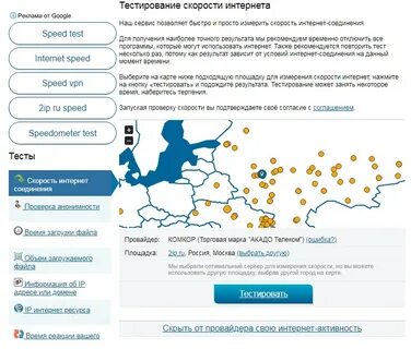 Скорость ине
