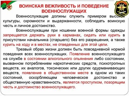 Военнослужащие и взаимоотношения между ними кратко