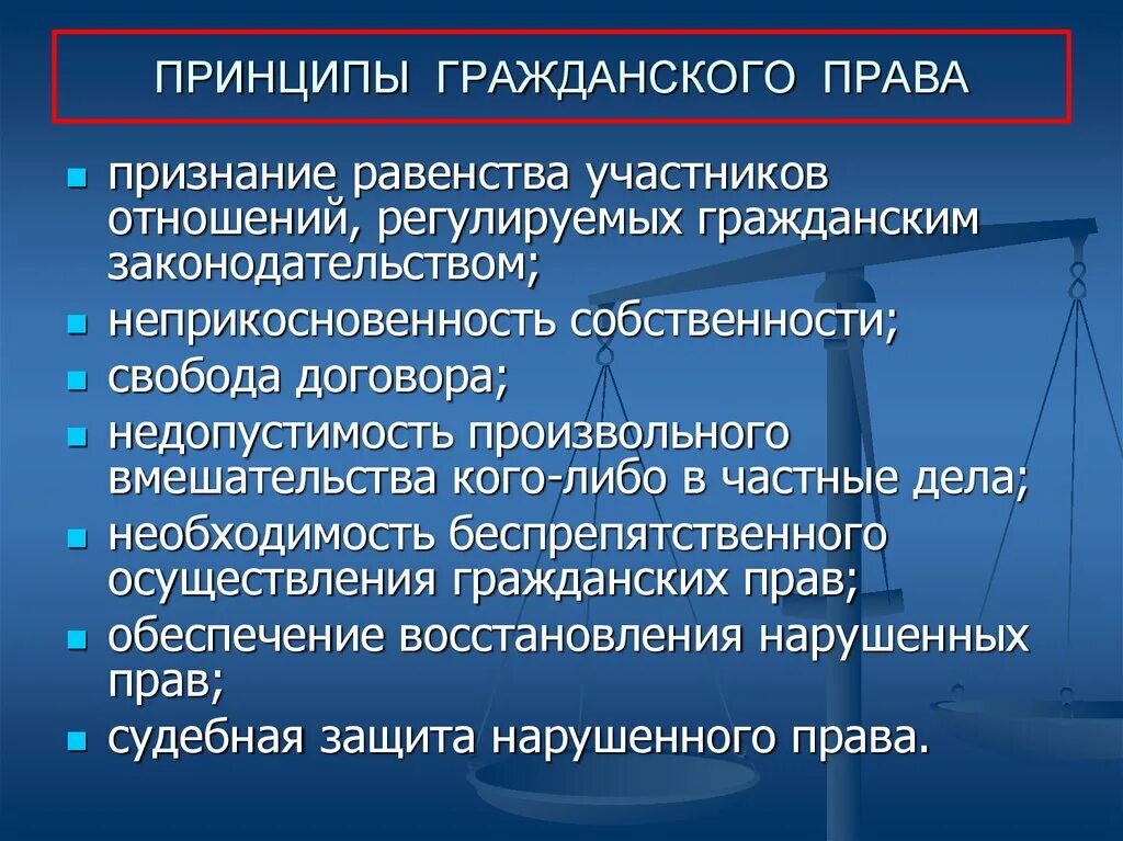 Принципы гражданского п. Прнцтпы гражданского право. Принципы гнражданского право. Изменение обстановки в уголовном