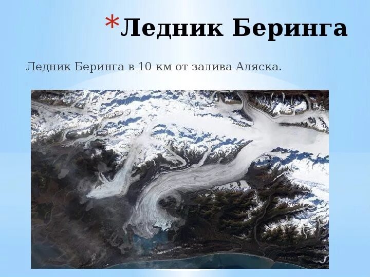 В каком штате ледник беринга. В каком штате ледник беринга