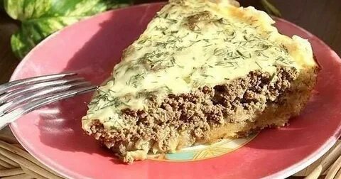 Пирог с печенью и картошкой в духовке