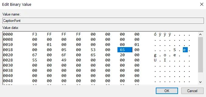 Binary editor. Edit binary value.