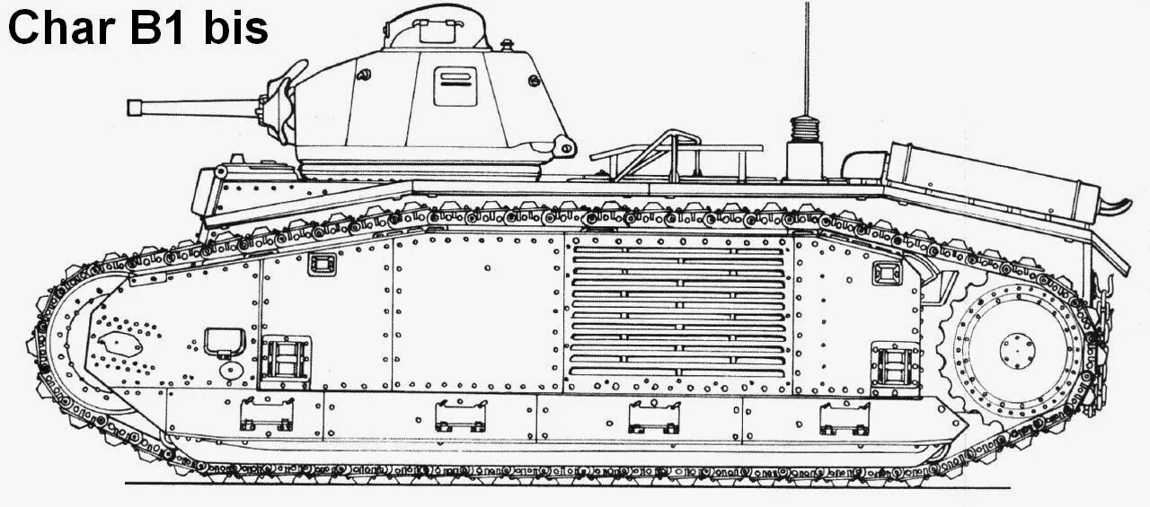 Char line. Char b1 bis чертеж. танк b1 bis чертежи. танк б1 бис чертёж. французский танк fcm 2c схема.