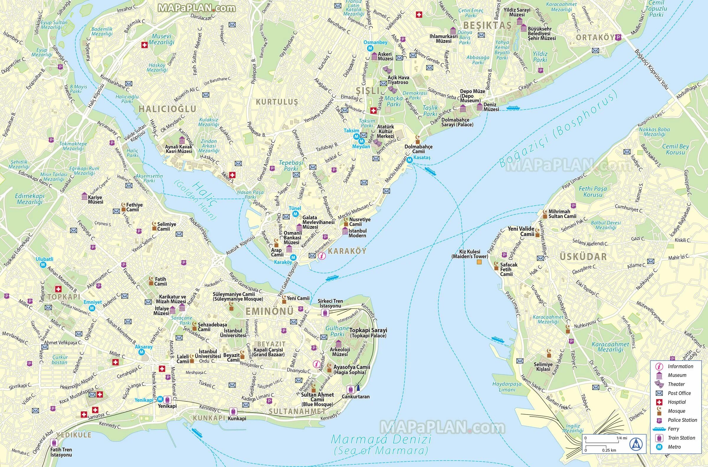 Стамбул карта города. Достопримечательности Стамбула на карте. Карта Стамбула по районам. Районы Стамбула на карте.