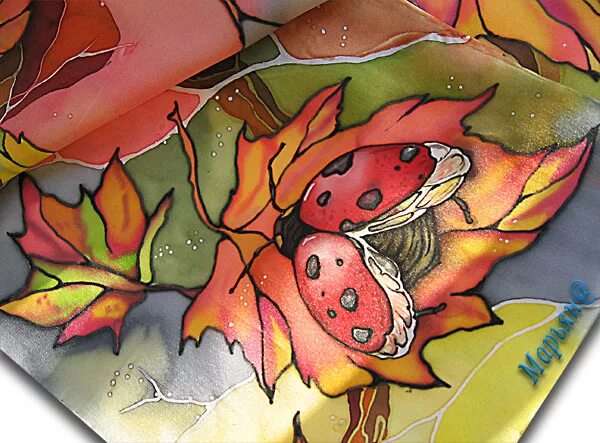 Батик листья. Декоративная композиция осень. Листья живопись. Осенняя абстракция. Мария каминская батик осень.