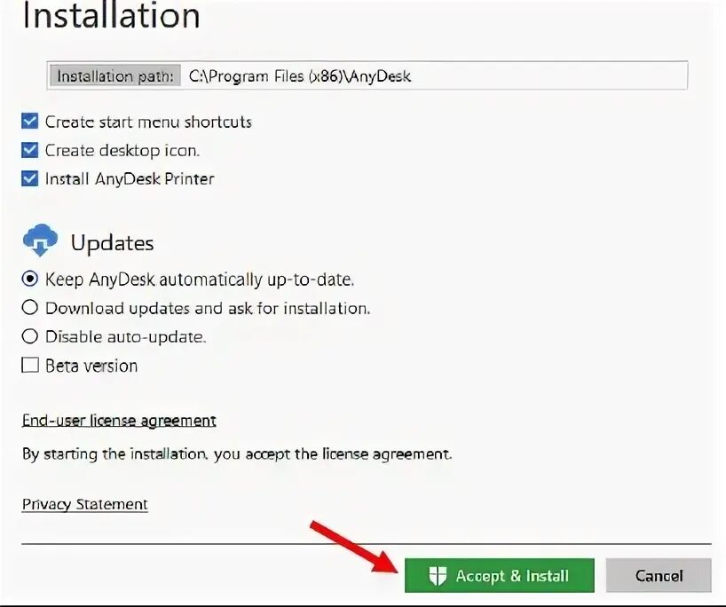 Accept install. Accept install