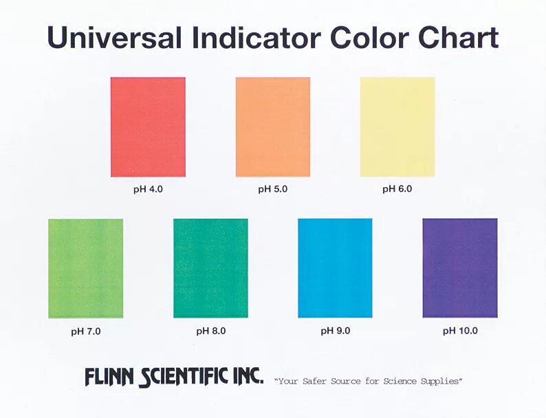 Color indicator. Universal indicator. universal colours. ph colors.