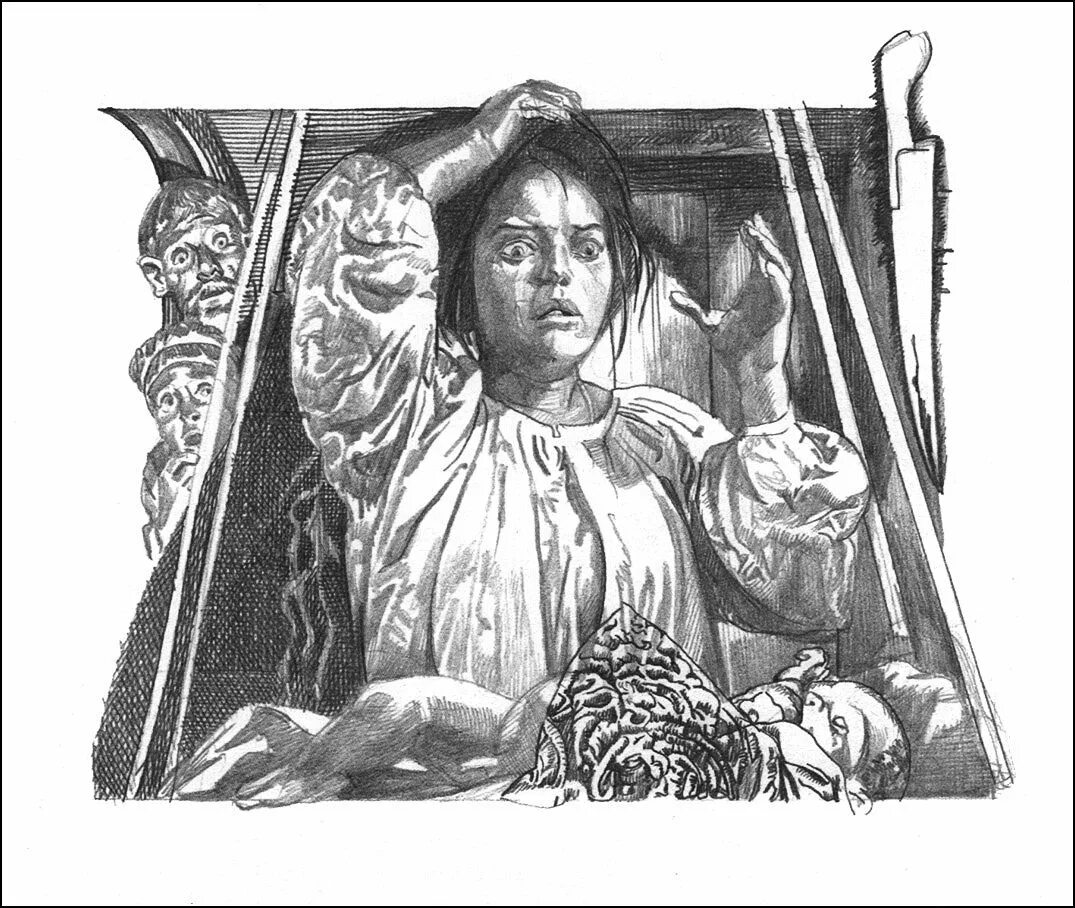 Книга страшная месть. Страшная месть гоголь иллюстрации. данило бурульбаш страшная месть. иллюстрации к повести страшная месть н.в гоголя.