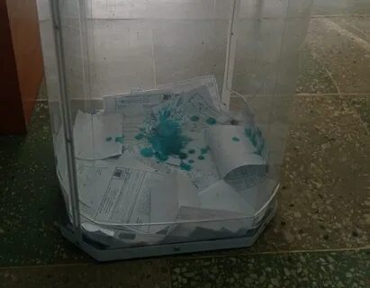 Девушка залила зеленкой избирательные бюллетени