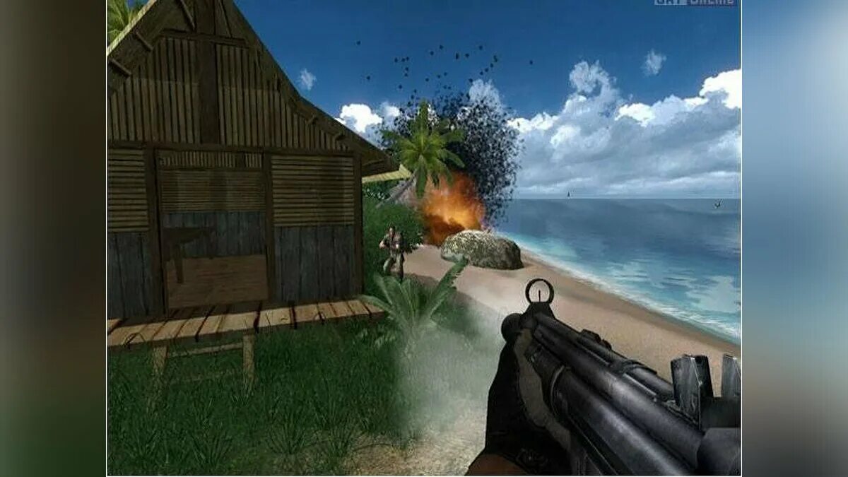 Far Cry 1. Far Cry 2002. Far Cry 1 Джек Карвер. Far Cry компьютерная игра 1.