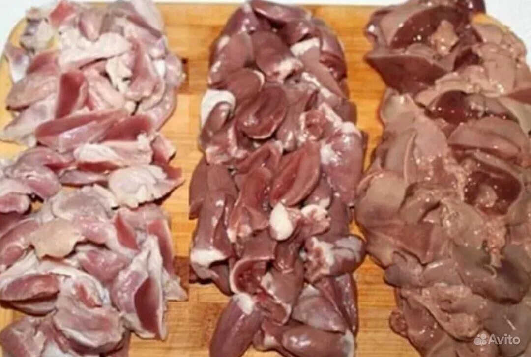 Куриные потрошки. Куриные субпродукты.