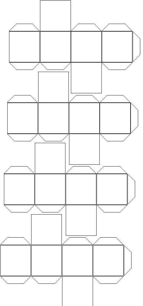 Куб шаблон для склеивания. Развертка Куба 4х4. Развертка Куба 4 на 4 см. Схема Куба 8х8. Развертка Куба 4 на 4 сантиметра.