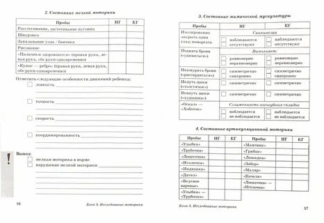 Протокол обследования ребенка с рас
