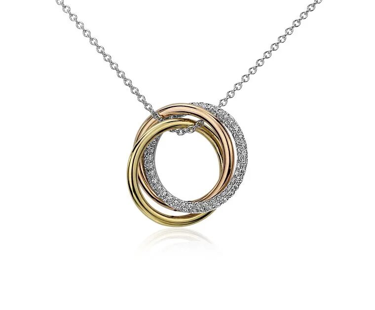 кулон в виде кольца на цепочке. кольцо и цепочка. колье золотое два кольца. подвеска два кольца на цепочке. золотое колье соколов 070259.