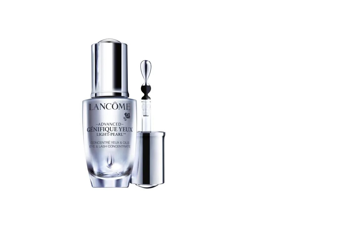 Сыворотка Lancome Genifique yeux. Lancome Serum. Genifique yeux Advanced. Ланком сыворотка серебряная.