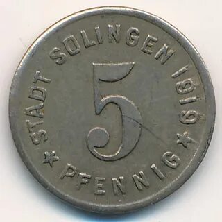 Монета 5 пфеннигов
