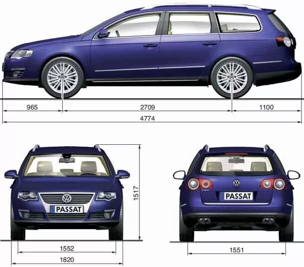 Размеры фольксваген пассат б6. Габариты VW Passat b6 универсал. Габариты Фольксваген Пассат б6 седан. Фольксваген в6 универсал габариты. Фольксваген б6 универсал габариты.