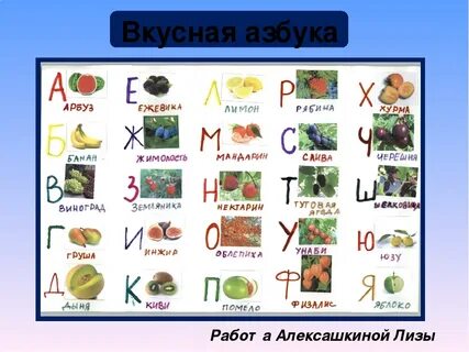 Какой фрукт есть на букву н